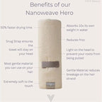 VOLO Hero Hair Towel – Ultra Soft Nanoweave™ Microfiber, Super Absorbent Quick - Image 3
