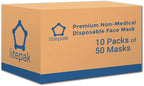 Litepak 500pcs Premium Disposable Face Mask SOFT 3ply Nose Wire - Image 4