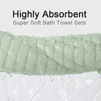 Hailea Hand Towels Set 16x31 Inches, Soft Microfibers Bathroom Towel Set 2 Pack - Image 4