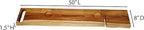 EcoDecors Eleganto 50" Live Edge Solid Teak Bath Caddy Tray - Image 6