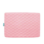 Mattress Pad Cover for Pack and Play Girls, Ultra Soft Pink Waterproof Playard by Bilobanbabybedding