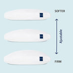 ACCURATEX Hybrid Pillow for Sleeping, Adjustable Shredded Memory Foam Pillow - Image 3