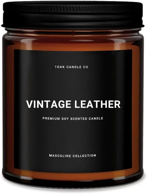 1OAK Leather Candle by 1OAKCandleCo
