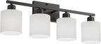 Black Vanity Lights for Bathroom, Anti-rust 4-Light Bathroom Light Fixtures - Image 8