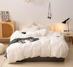100% Washed Cotton Duvet Cover Bedding Set, Comfortable and Unique Style - Image 7