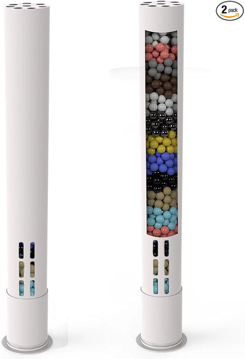 2 Pack Shower Filter Cartridge, JNILE 15 Stage Replacement Shower Filter by JNILE