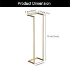 Towel Racks for Bathroom, NEWRAIN Stainless Steel Rolled Towel Storage Wall - Image 5