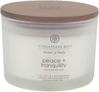 Chesapeake Bay Candle Scented Candle Peace + Tranquility 3-Wick Coffee Table Jar by ChesapeakeBayFragrance