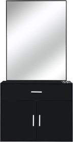 Modern Styling Station for Hair Stylist, Wooden Hair Salon Station Storage - Image 4