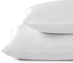 Satin Pillowcases with Zipper （20x36）, King Size Pillowcases Set of 2 - Image 3