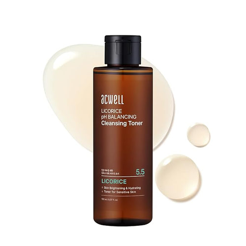 ACWELL Licorice pH 5.5 Balancing Korean Toner and Cleansing 5.07 fl.oz. by ACWELL