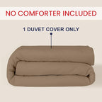 Kotton Culture 1 Pc 120" x 98" Duvet Cover Oversized King 100% Egyptian Cotton - Image 2