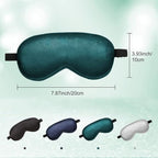 BBTO 4 Pcs Silk Sleep Eye Masks Smooth Soft Satin Eye Covers - Image 3