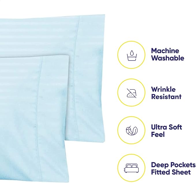 Dobby Stripe Queen Sheets - Image 3
