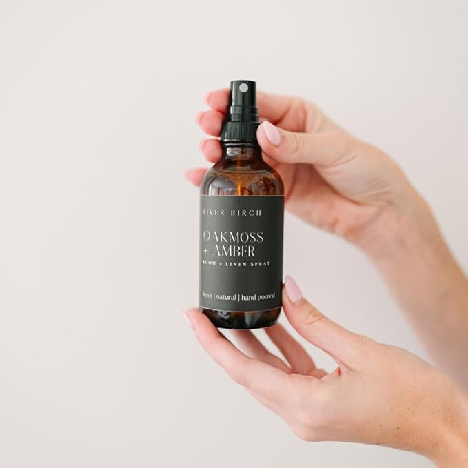 River Birch Oakmoss + Amber Scented Linen and Room Spray | Home Fragrance | 4 - Image 2