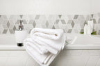 ZUPERIA White Bath Towels Bulk 24 Pack - Image 5