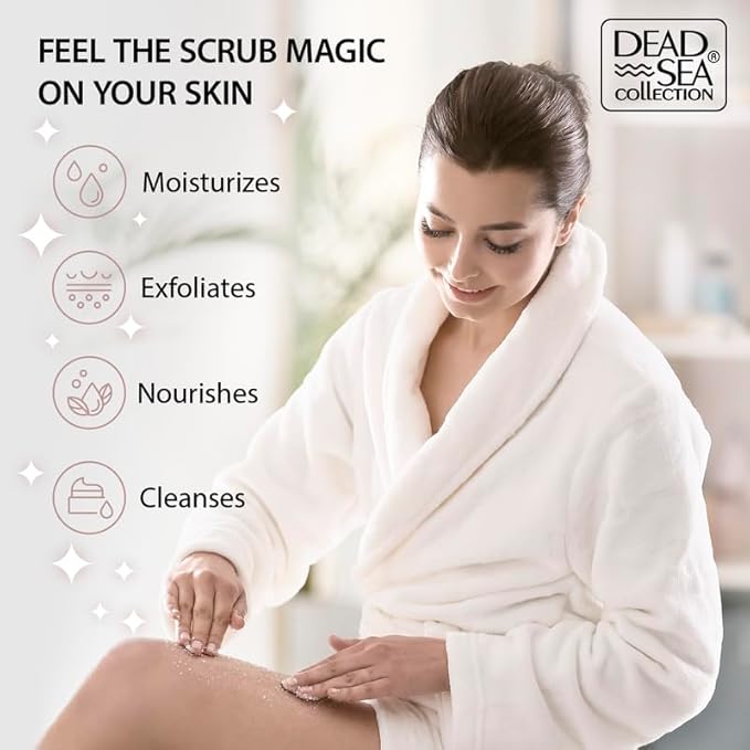 Dead Sea Collection Coconut Salt Scrub – Exfoliating Body Scrub - Image 3