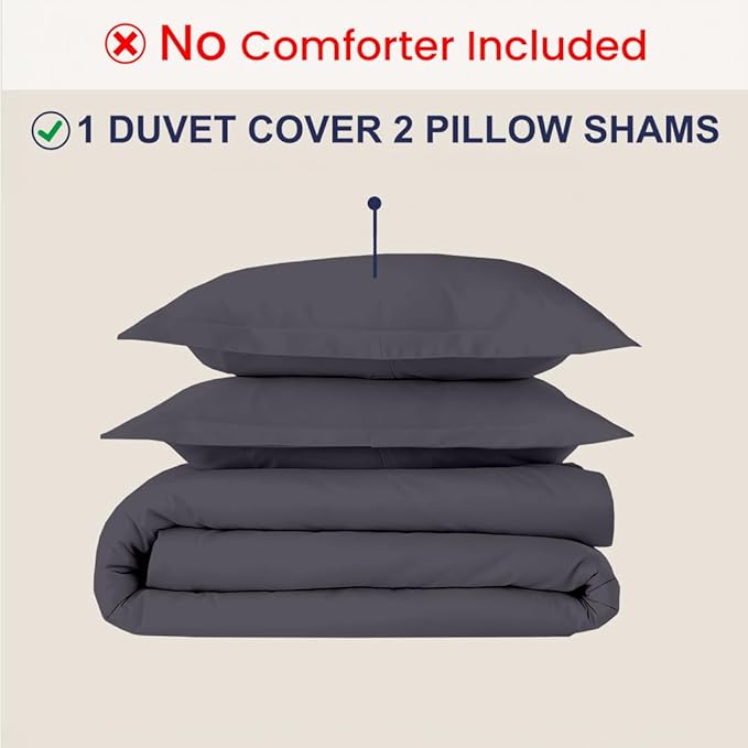 Kotton Culture 3 Pc 120" x 98" Duvet Cover Set Oversized King 100% Egyptian - Image 2