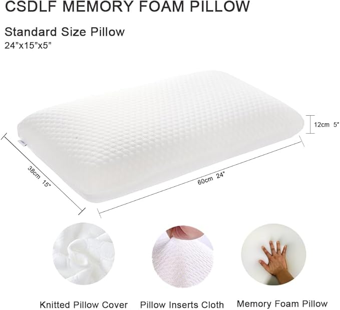 CSDLF Memory Foam Bed Pillows, Pillow - Image 2