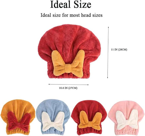 2 Pack Hair Towel Wrap, Super Absorbent Hair Towel Wrap - Image 2