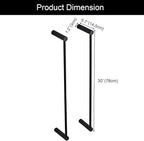 Towel Racks for Bathroom, NEWRAIN Wall Mounted Stainless Steel Organizer - Image 5