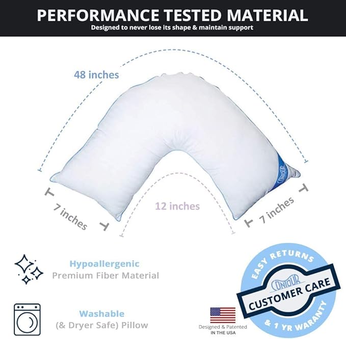 Contour L Shaped Bed & Body Support Pillow - Image 6