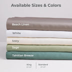 Cariloha Classic 2-Piece Twill Pillowcase Set | Tahitian Breeze | King | - Image 4