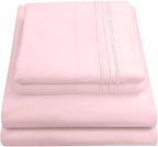 1800 Thread Count Sheet Set – Soft Egyptian Quality Brushed Microfiber Sheets – by SweetHomeCollection
