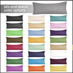 EVOLIVE Body Pillow Cover 21"x54", Ultra Soft Microfiber Pillowcase - Image 9