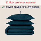 Kotton Culture 3 Pc 120" x 98" Duvet Cover Set Oversized King 100% Egyptian - Image 2