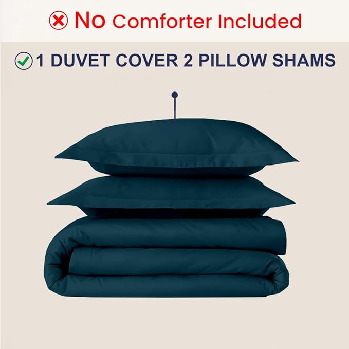 Kotton Culture 3 Pc California King Duvet Cover Set-100% Egyptian Cotton 600 - Image 2