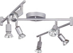 Globe Electric 59351 Payton 6-Light Foldable Track Lighting, Matte Silver - Image 6