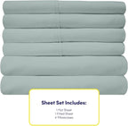 Sweet Home Collection 6 Piece Bed Sheet Set, RV Short Queen - Image 4