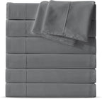Maple&Stone Queen Flat Sheet 6 Pack, Premium Soft & Breathable, Brushed by MapleStone