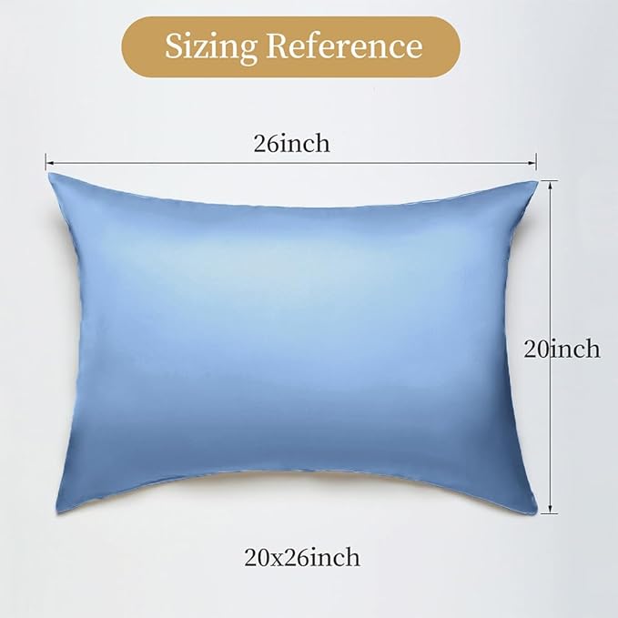 Mulberry Silk Pillowcase for Hair and Skin Standard Size 20"X 26" - Image 2
