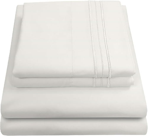 1800 Thread Count Sheet Set – Soft Egyptian Quality Brushed Microfiber Sheets – by SweetHomeCollection