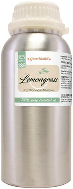 GreenHealth - Lemongrass Essential Oil - 16 fl oz - Aluminum Bottle - 100% by Greenals