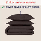 Kotton Culture 3 Pc Duvet Cover King Size Set-100% Egyptian Cotton 600 Thread - Image 2