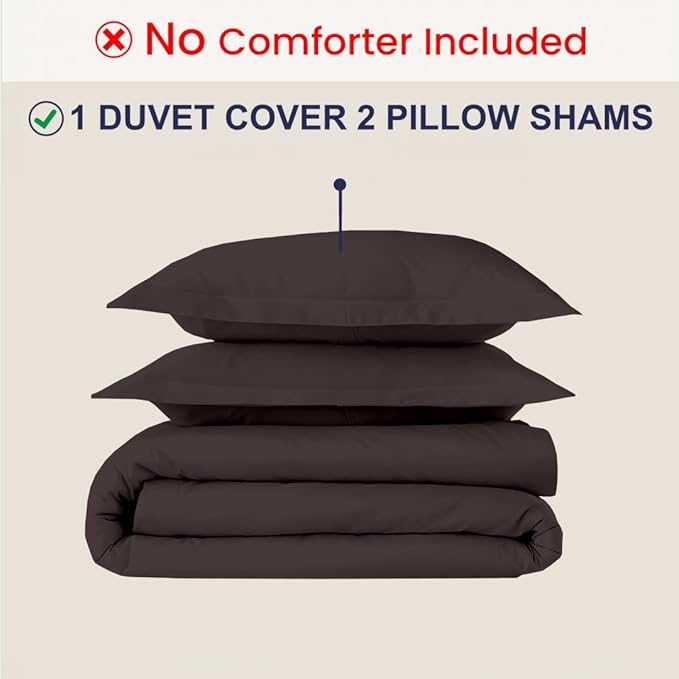 Kotton Culture 3 Pc Duvet Cover Queen Size/Full Size Set-100% Egyptian Cotton - Image 2