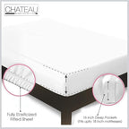 100% Egyptian Cotton Sheets California King Size, 800TC Breathable Bed Sheet Set - Image 5