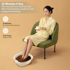 Foot Soaking Tub Large Size Foot Basin Sturdy Soaking Feet Bucket Massager Tub - Image 3