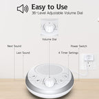 Loud Pink Noise Machine Sleep Machine Nostop 30 Soothing Sounds - Image 3