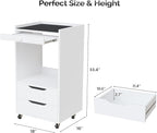 Medical Carts with Wheels, Crash Cart Ultrasound Trolley with Non-Slip Pads - Image 7