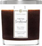 Colonial Candle Tibetan Sandalwood Scented Candle Jar, Highly Fragranced Candles by ColonialCandle