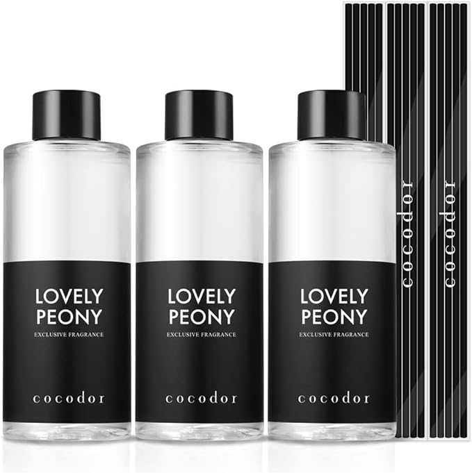 COCODOR Reed Diffuser Oil Refill/Lovely Peony/6.7oz/3 Pack/Aroma Therapy by COCODOR