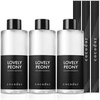 COCODOR Reed Diffuser Oil Refill/Lovely Peony/6.7oz/3 Pack/Aroma Therapy by COCODOR