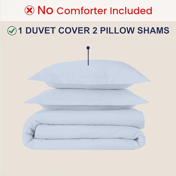 Kotton Culture 3 Pc Twin XL/Twin Duvet Cover Set-100% Egyptian Cotton 600 - Image 2