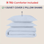 Kotton Culture 3 Pc 120" x 98" Duvet Cover Set Oversized King 100% Egyptian - Image 2