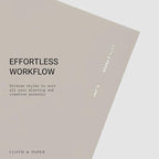 Cloth & Paper Travel Notebook | Blank Notebook – Angora | A5 Slim Writing - Image 5