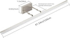 Aipsun 48inch Brushed Nickel Bathroom Llight Fixtures LED Vanity Light - Image 7